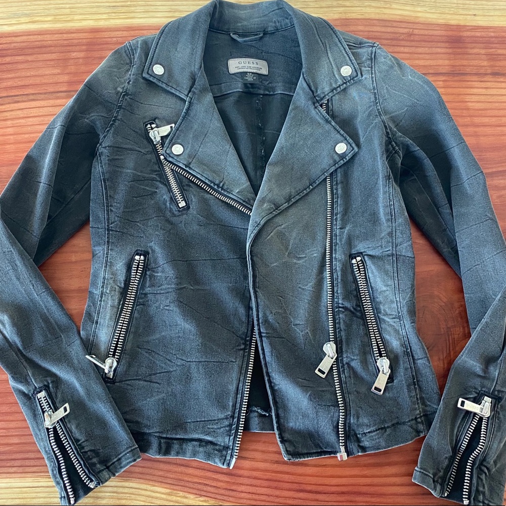 Guess spring jacket size S moto style